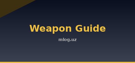 Weapon Guide