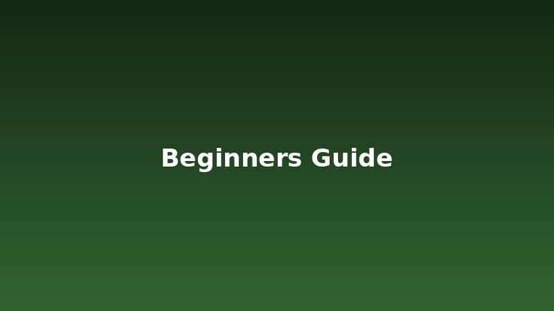 Beginner's Guide