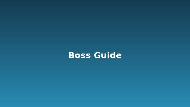 Boss Guides