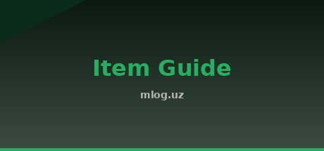 Item & Recipe Guide
