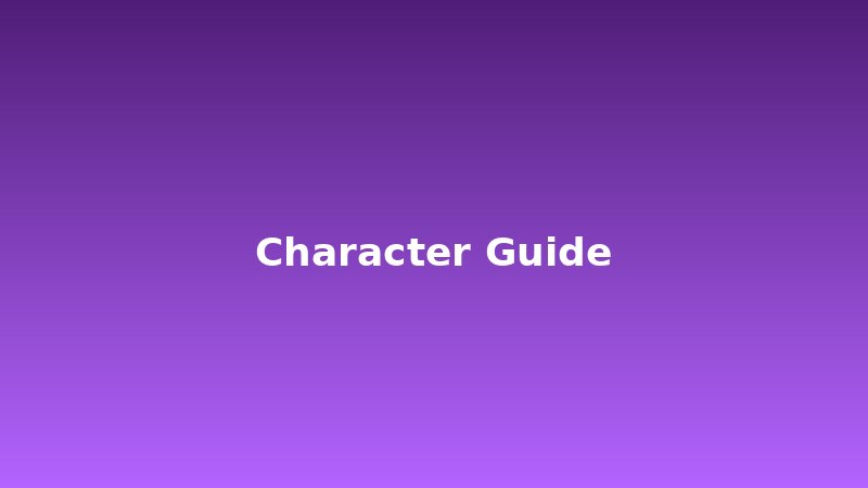 character-guide